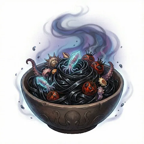 Tagliatelle al Nero di Kraken